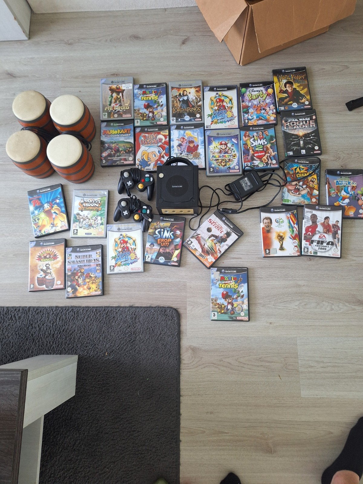 Gamecube 2 thirtparty controllers zonder av kabel, Ophalen
