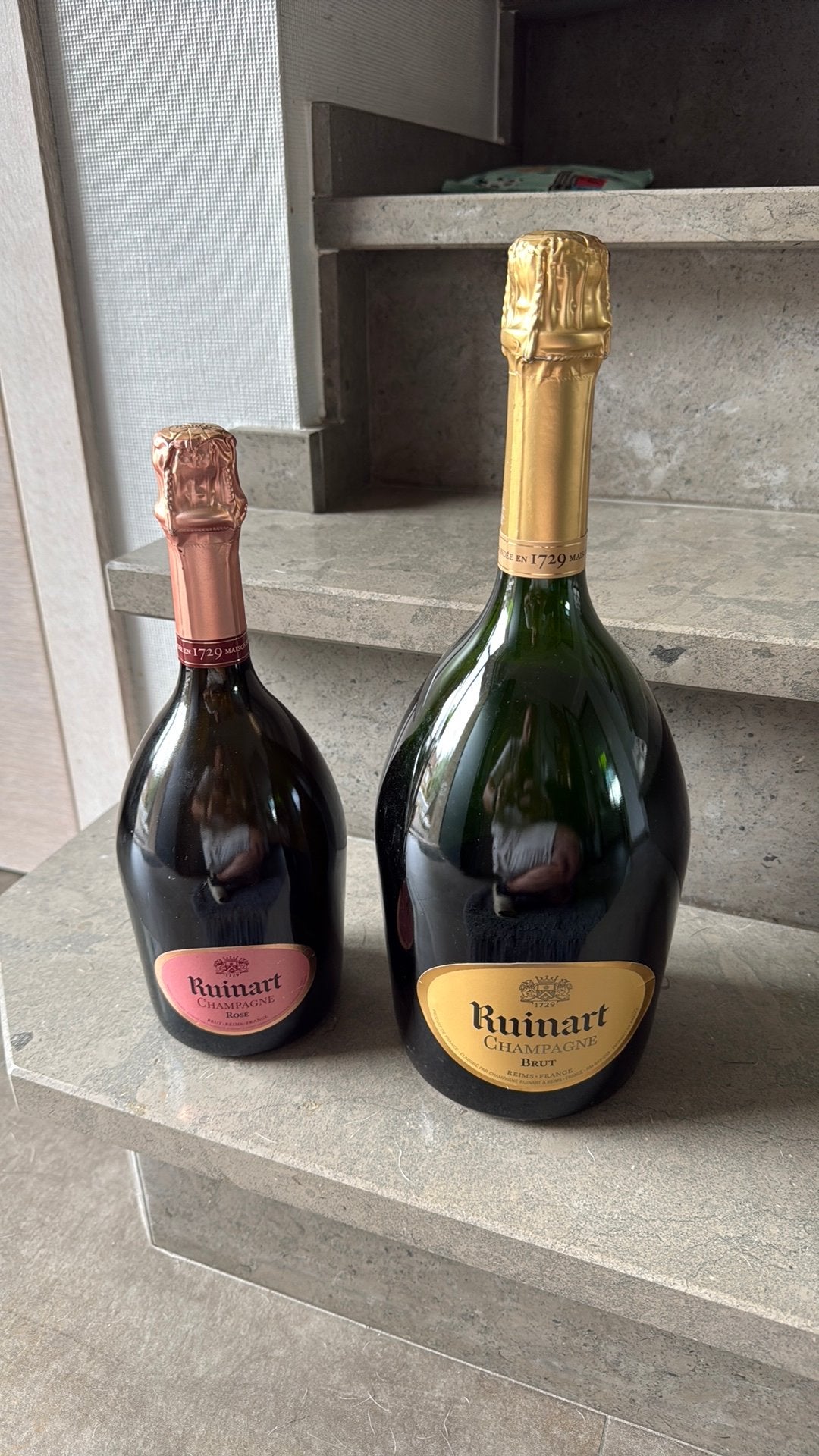 Ruinart champange dummy fles, Verzamelen, Ophalen, Zo goed als nieuw, Champagne