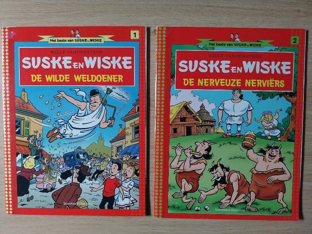 4 strips Suske & Wiske collectie, Boeken, Meerdere stripboeken, Verzenden, Zo goed als nieuw, Willy Vandersteen