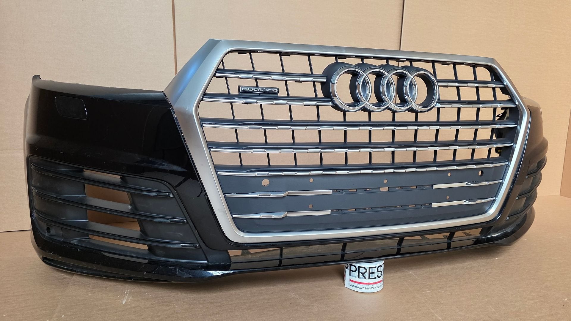 Voorbumper Audi Q7 4M 4M0 S-line Quattro Bumper S-LINE, Gebruikt, -, Voor, Bumper