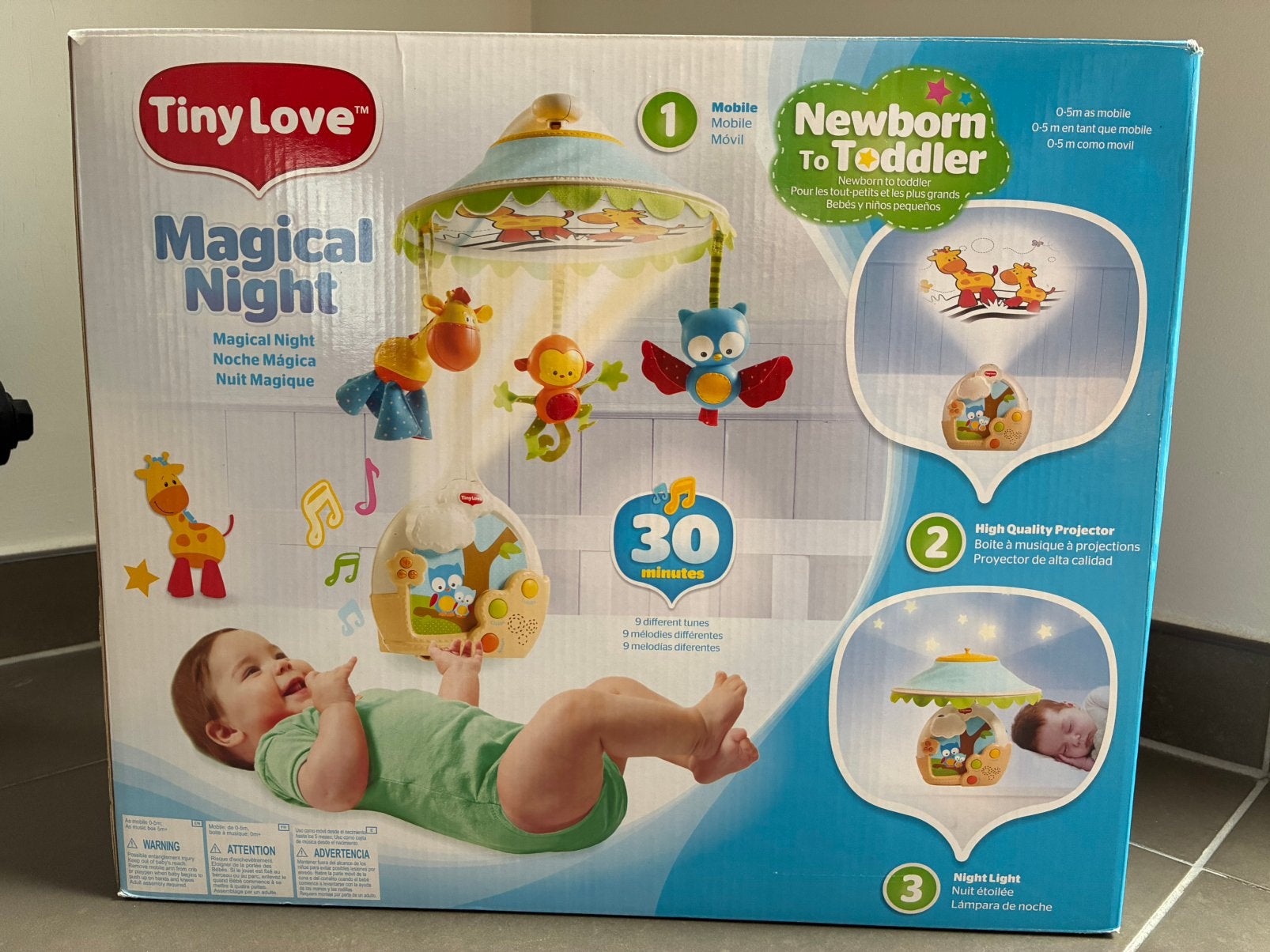 Mobile pour bébé Tiny Love, Enfants & Bébés, Enlèvement ou Envoi, Utilisé, Mobile, Avec lumière