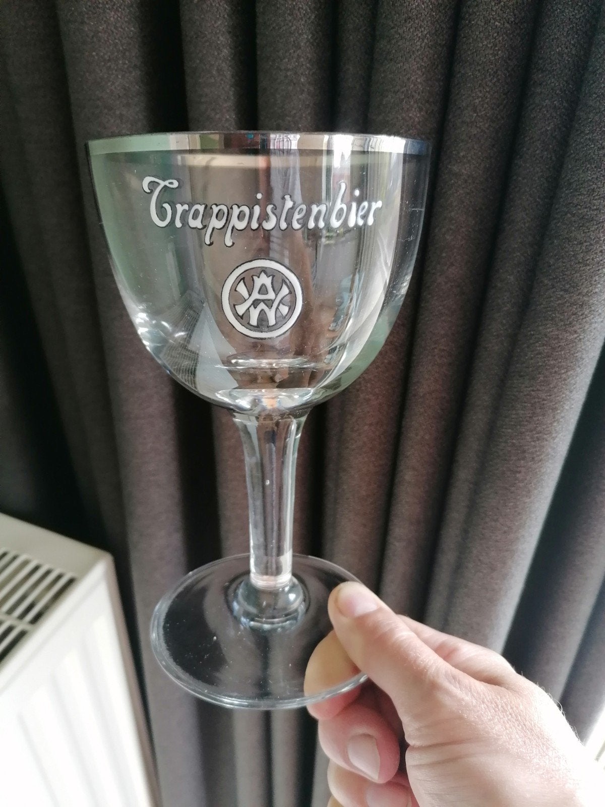 Zeldzaam Westmalle bierglas., Enlèvement ou Envoi, Comme neuf, Verre ou Verres, Autres marques