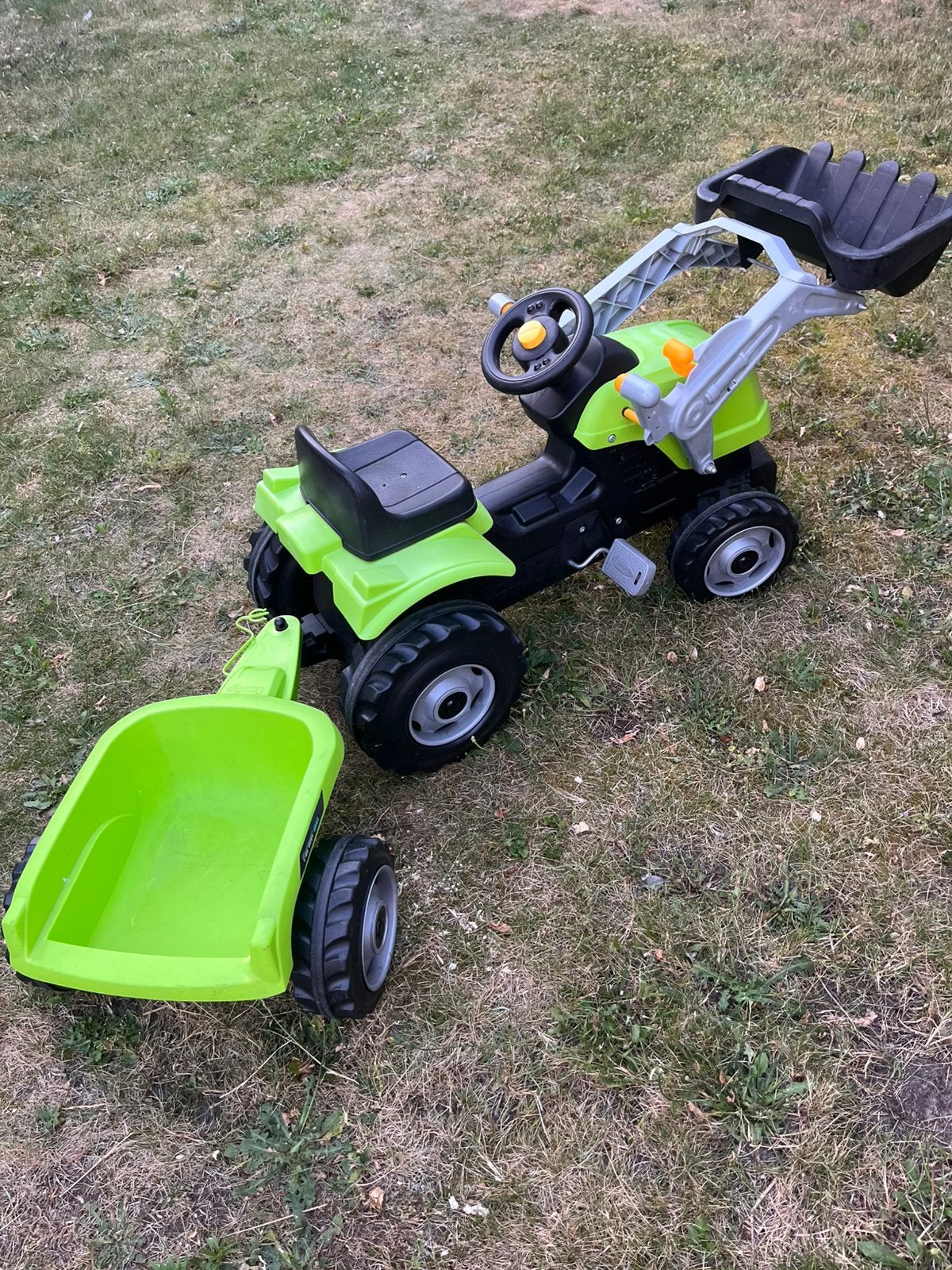 Smoby Farmer Max traptractor met aanhanger en lader!, Kinderen en Baby's, Speelgoed |Speelgoedvoertuigen, Ophalen, Zo goed als nieuw