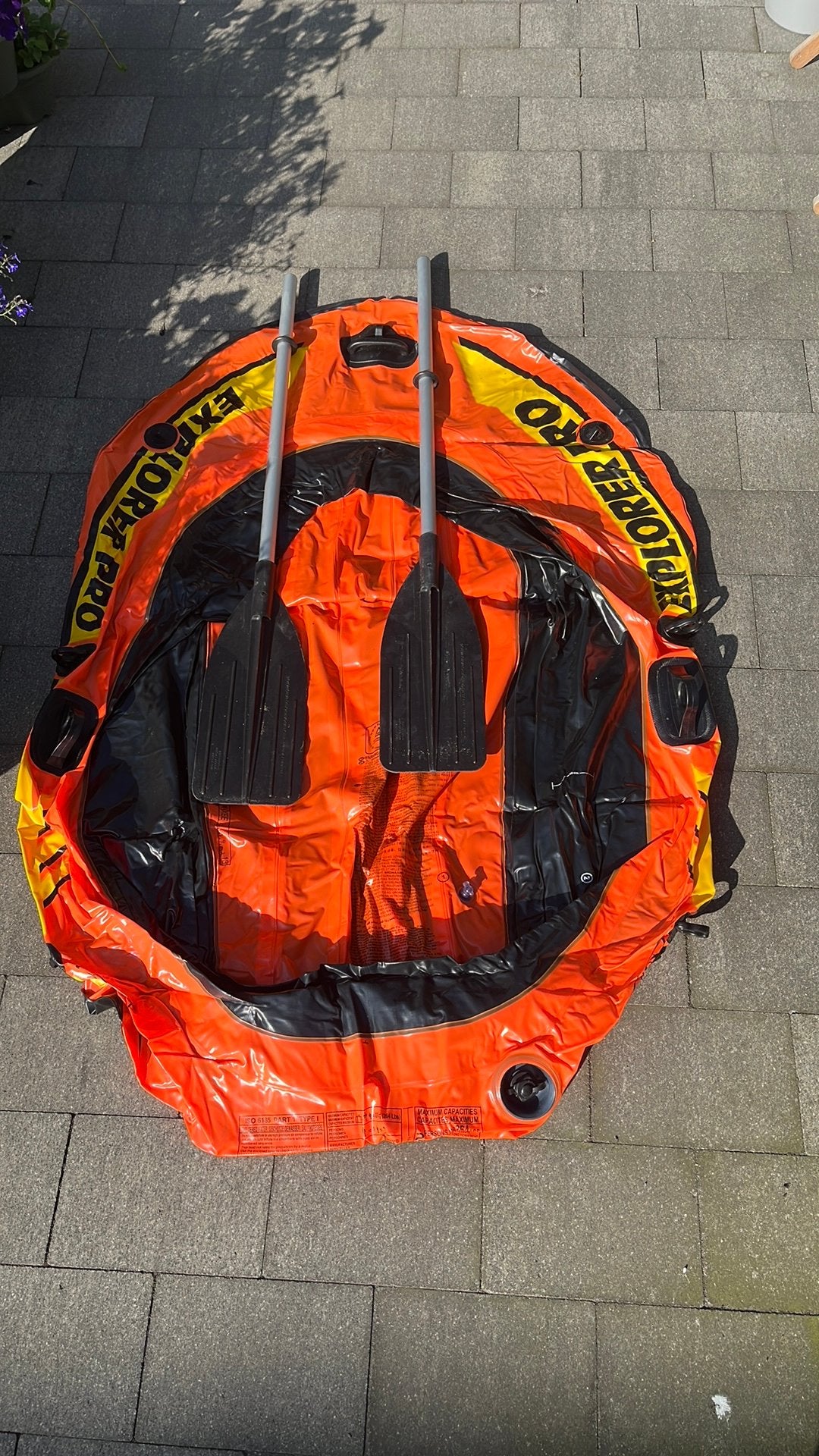 Kunststof opblaasboot INTEX 2 personen, Ophalen, Gebruikt