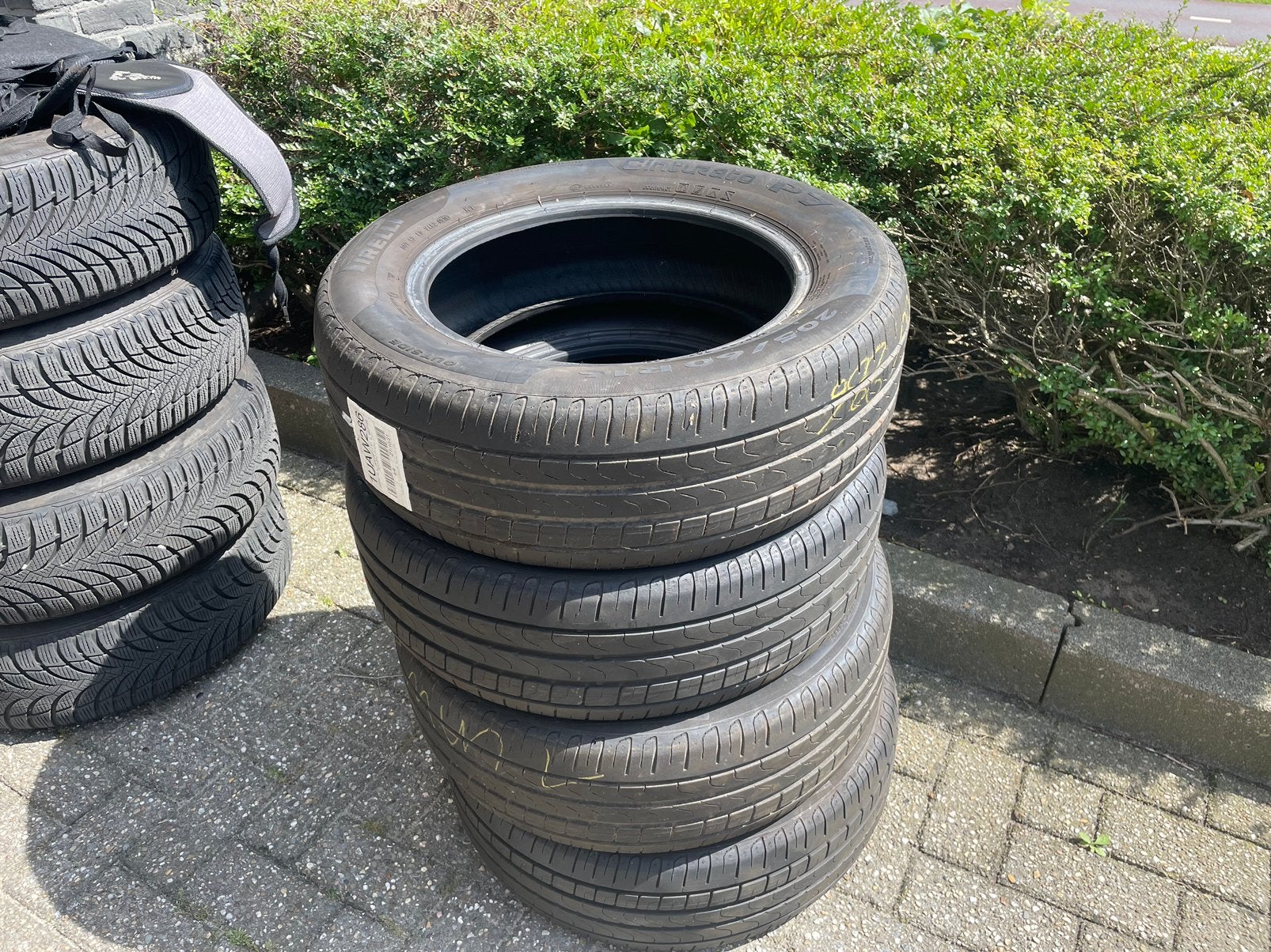 Set zomerbanden – 4 stuks – Pirelli – 205/60 R16 – EcoImpact, Auto-onderdelen, Banden en Velgen, Gebruikt, 16 inch, Band(en), Personenwagen