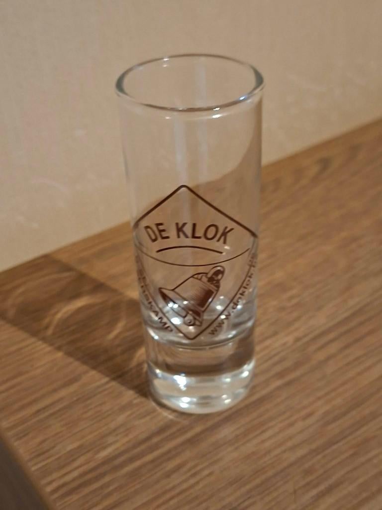 Borrelglaasje / De Klok / Serskamp, Ophalen of Verzenden, Zo goed als nieuw, Borrel- of Shotglas