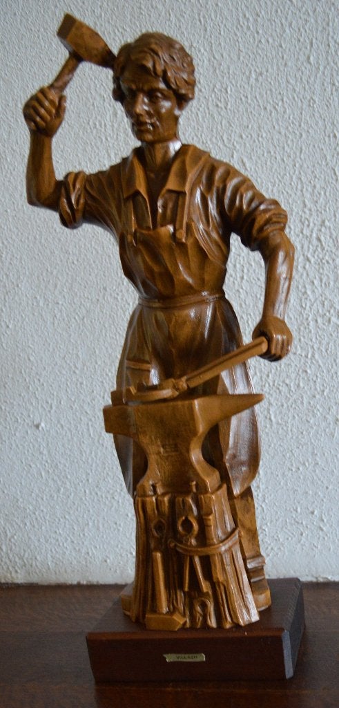 Statue d'un forgeron à l'enclume 39 cm, Enlèvement ou Envoi