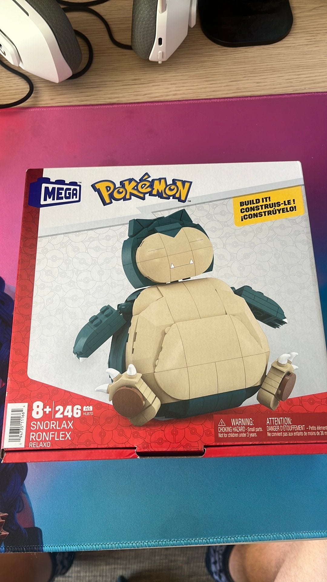 Mega construx Snorlax 246pieces, Ophalen, Overige thema's, Nieuw, Minifiguur