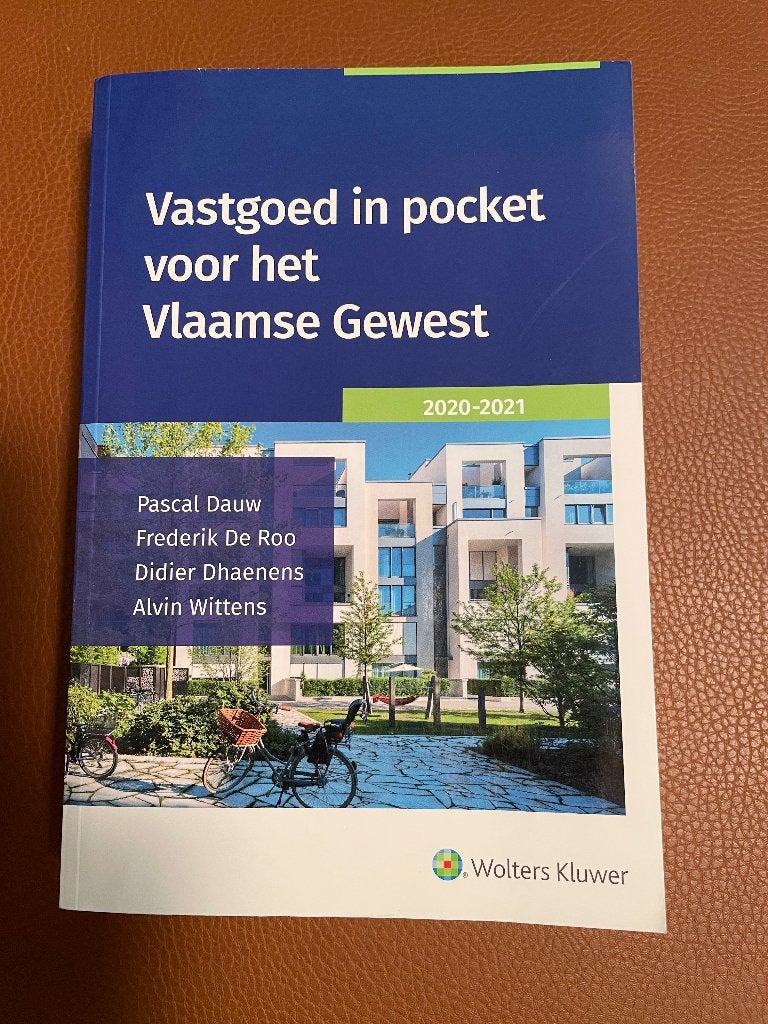Vastgoed in pocket voor het Vlaamse gewest, Boeken, Economie, Management en Marketing, Ophalen, Zo goed als nieuw