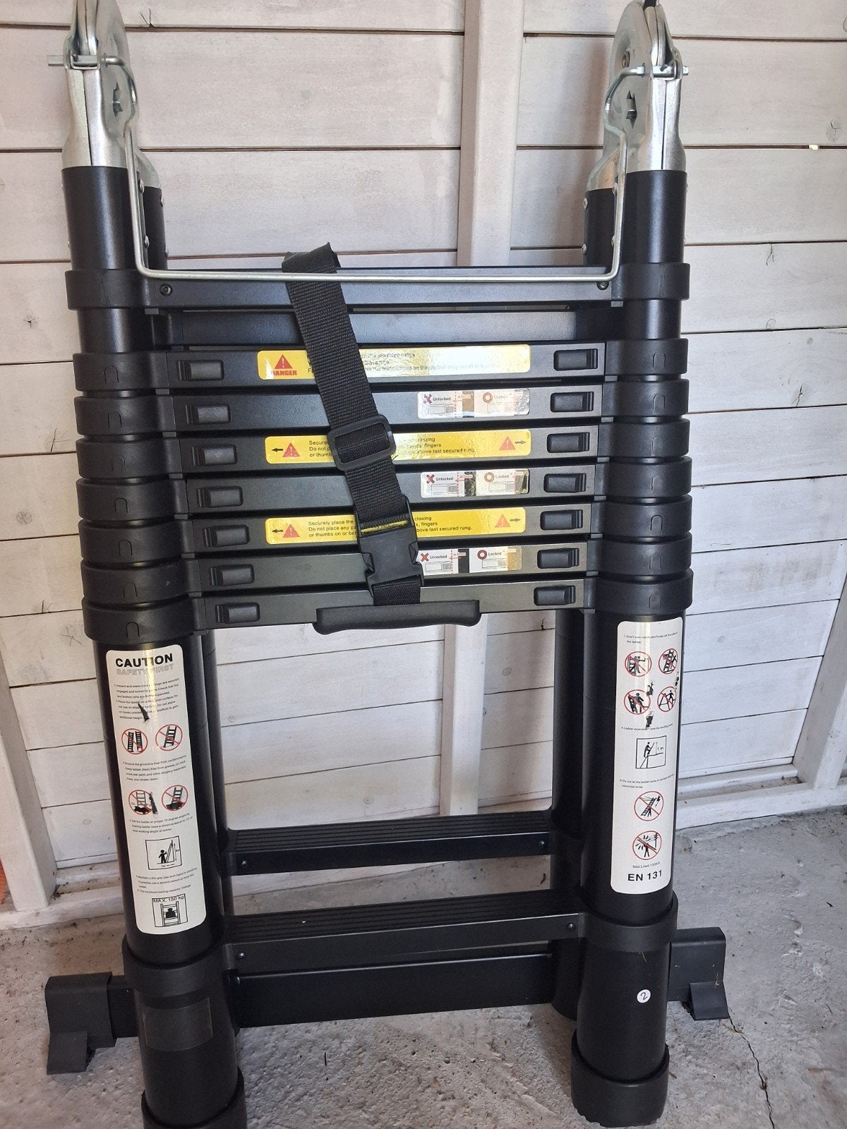 telescopic ladder, Doe-het-zelf en Bouw, Ladders en Trappen, Ophalen, Nieuw, Ladder, Opvouwbaar of Inschuifbaar