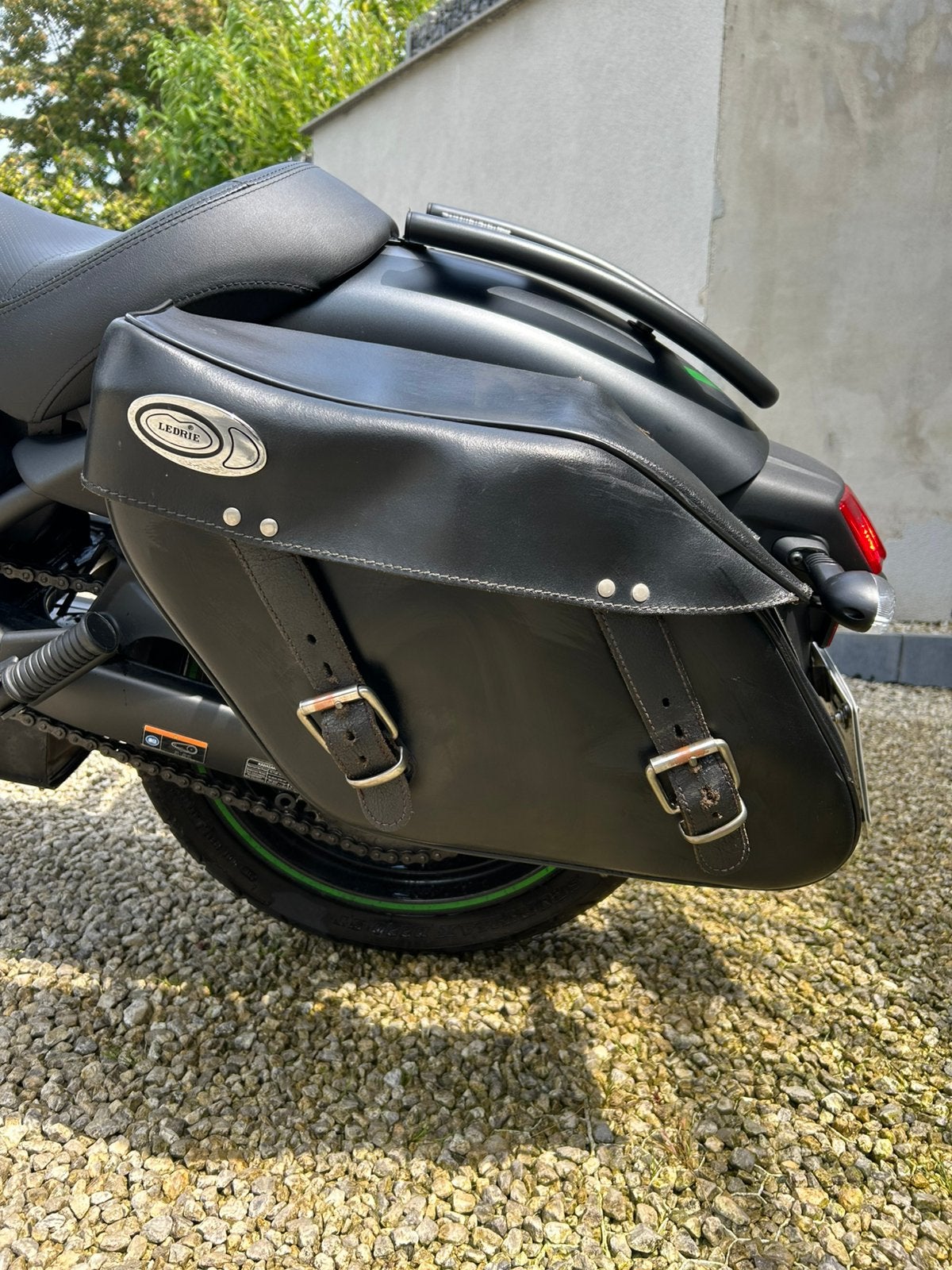 Zadeltassen Ledrie voor Kawasaki Vulcan S, Motoren, Ophalen, Gebruikt