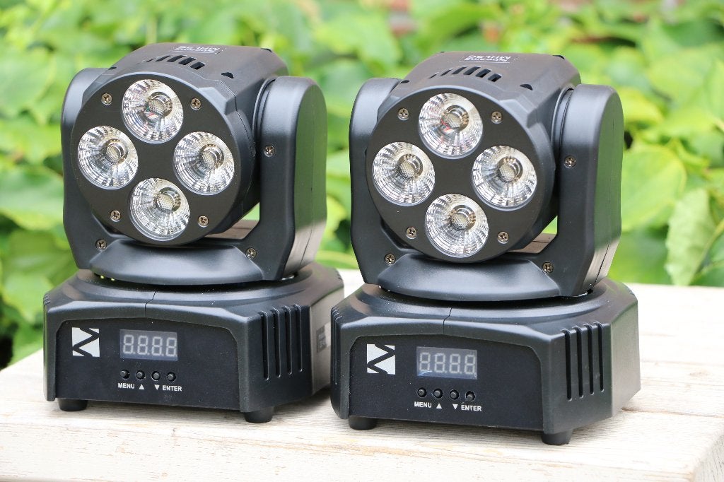 2x Beamz MHL36 Moving Head + Case, Muziek en Instrumenten, Licht en Laser, Ophalen, Zo goed als nieuw, Licht, Geluidgestuurd