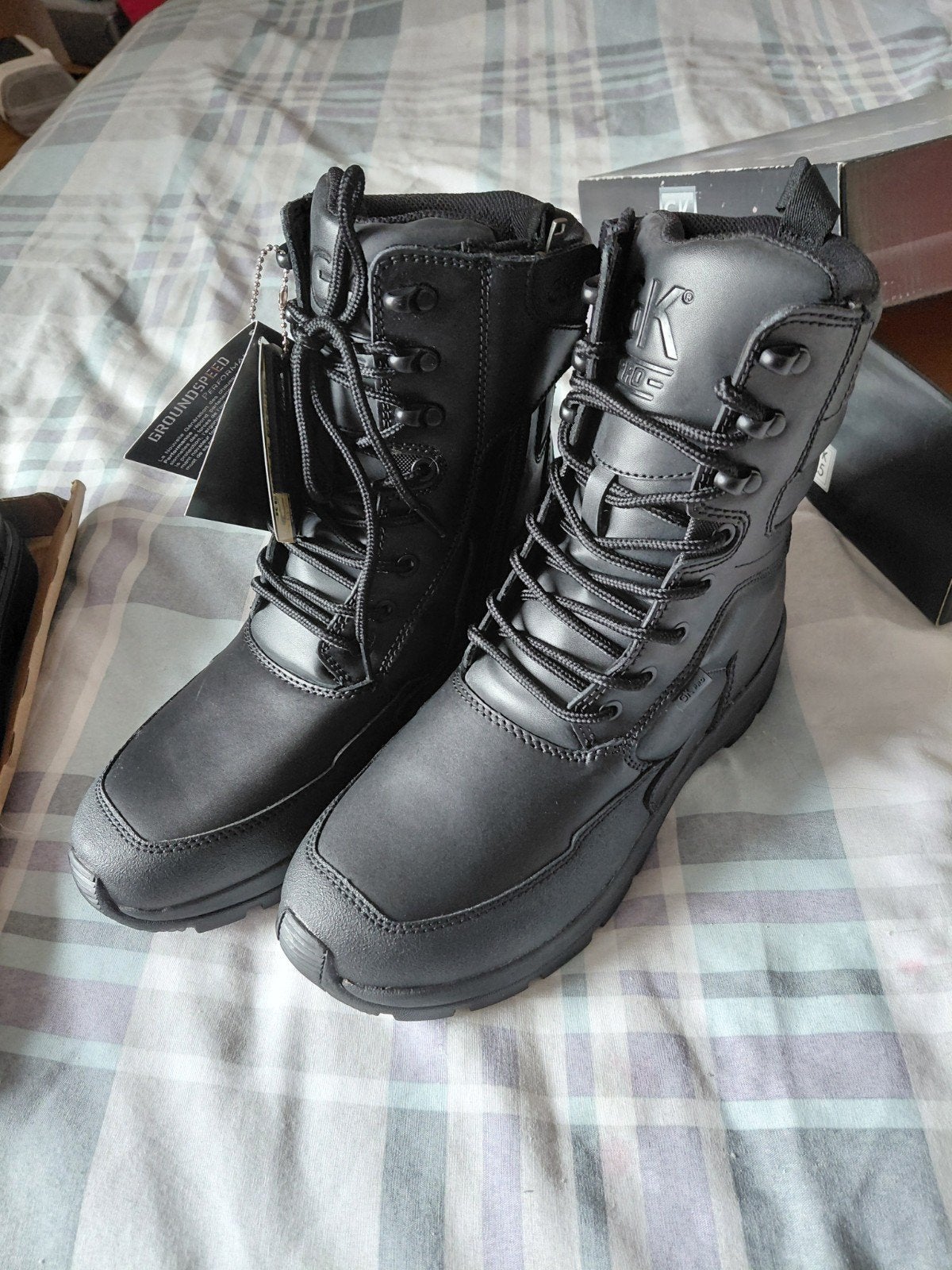 chaussures, Neuf, Chaussures de travail, Enlèvement, Noir