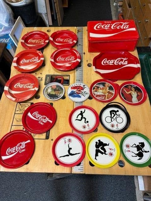Diverse coca cola artikelen, Verzamelen, Ophalen, Gebruikt