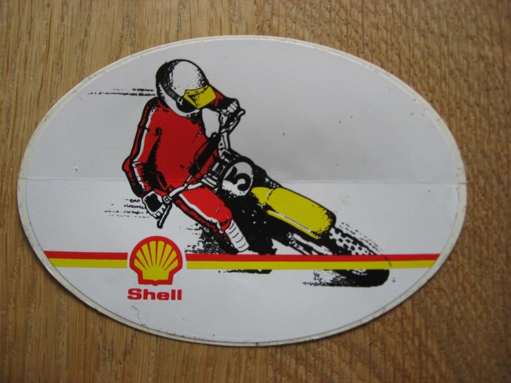 Shell Nr 5 Motorcross Sticker, Ophalen of Verzenden, Nieuw, Auto of Motor