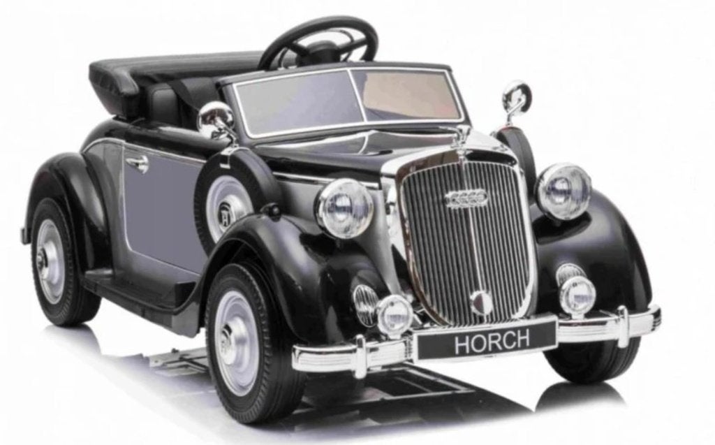 Audi Horch Rétro Noir Métallisée, voiture électrique