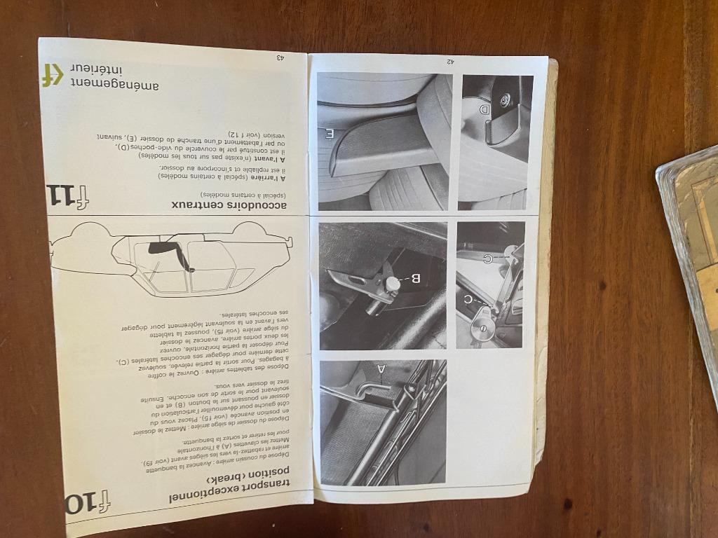 Onderhoud boekje Renault 16 oldtimer, Ophalen of Verzenden