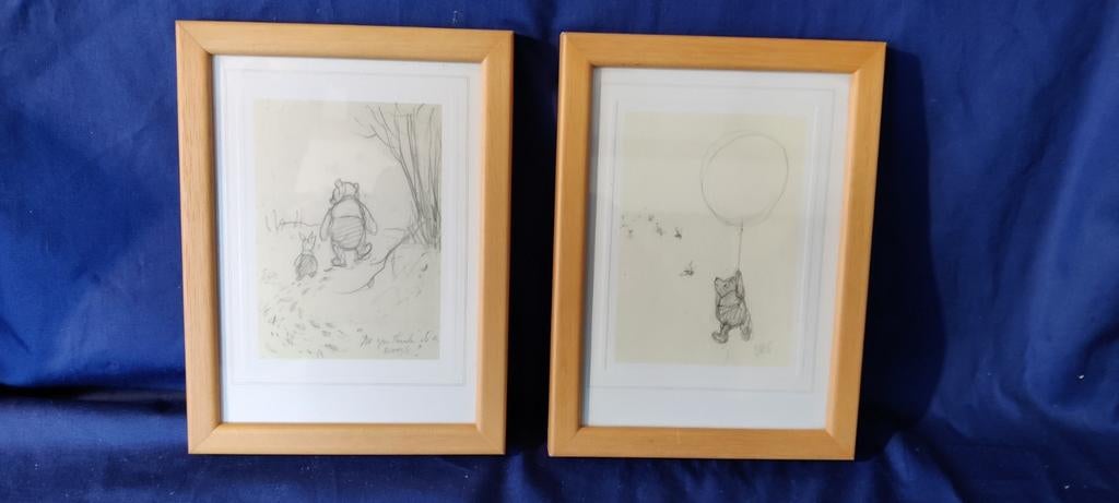 Schetsen Winnie the pooh, Huis en Inrichting, Minder dan 50 cm, Ophalen of Verzenden, Zo goed als nieuw, Minder dan 50 cm