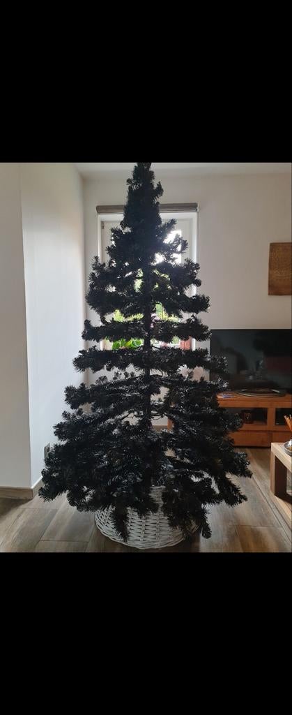 Sapin artificiel noir 2,10 m hauteur, Divers, Enlèvement, Utilisé