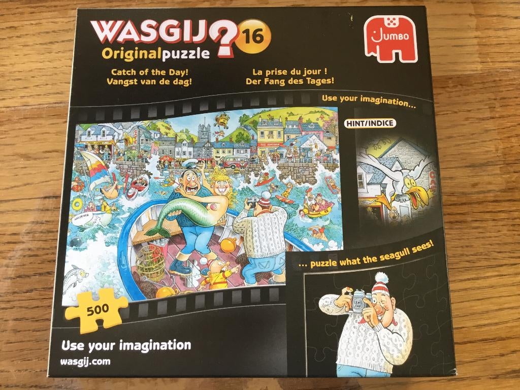 Puzzel Jumbo 500 stukjes Wasgij original 16, Ophalen of Verzenden, 500 t/m 1500 stukjes, Gebruikt, Legpuzzel