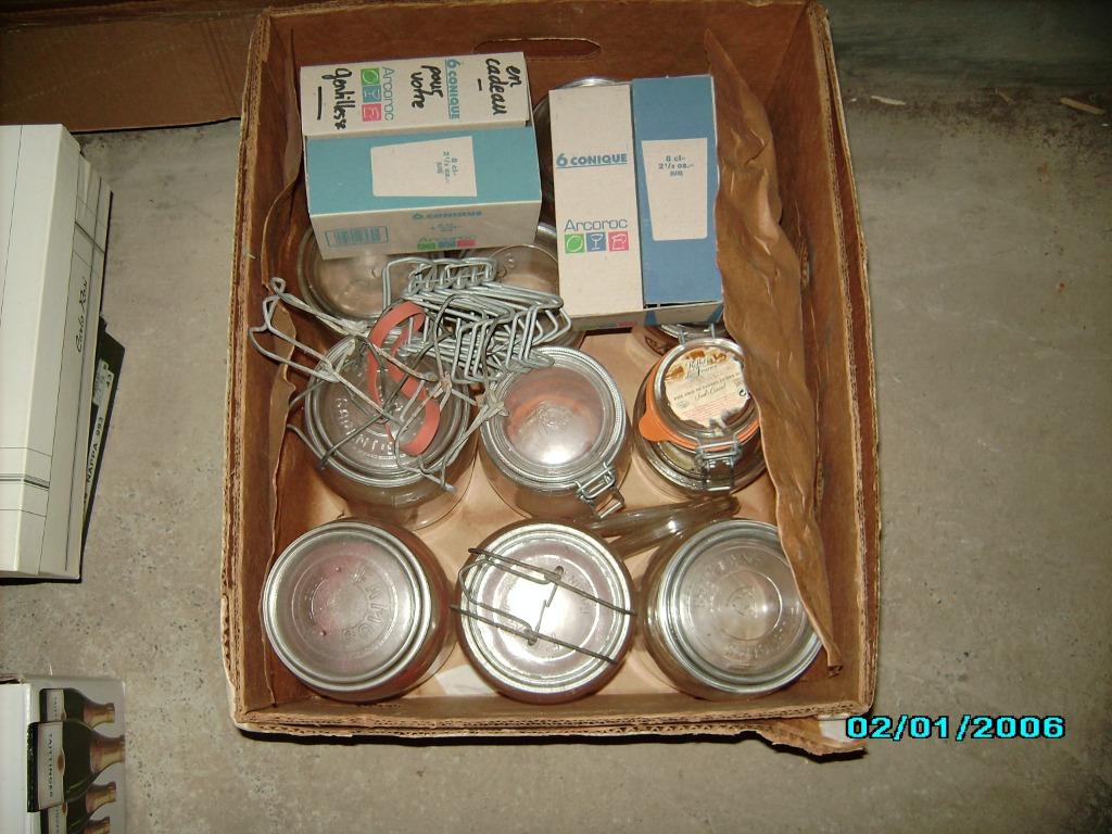 pots verre  pour  steriliser, Maison & Meubles, Enlèvement ou Envoi, Utilisé, Verre, Autres types