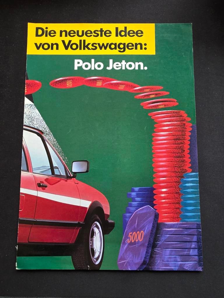 Brochure de la Volkswagen Polo Jeton, Livres, Autos | Brochures & Magazines, Enlèvement ou Envoi, Volkswagen