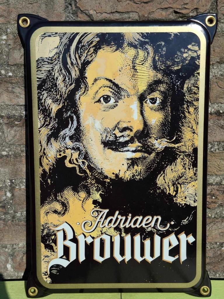 Plaque émaillée Adriaen Brouwer, Collections, Enlèvement ou Envoi, Neuf, Panneau, Plaque ou Plaquette publicitaire, Autres marques