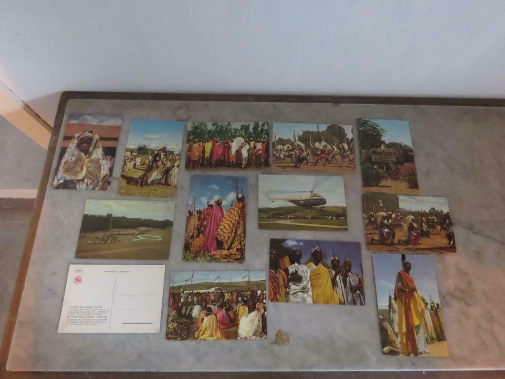 Cartes postales Côte d'Or voyage du roi Congo Été 1985 Lo, Enlèvement ou Envoi, 1940 à 1960, Non affranchie, Politique et Histoire