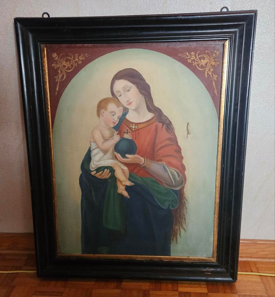 Schilderij Madonna met kind., Ophalen