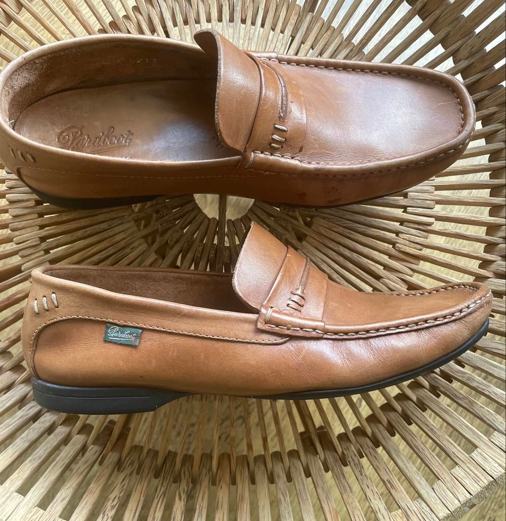 Paraboot. Lederen moccasins. Nieuwprijs 260 eur. Maat 40, Kleding | Heren, Loafers, Bruin, Ophalen of Verzenden, Paraboot