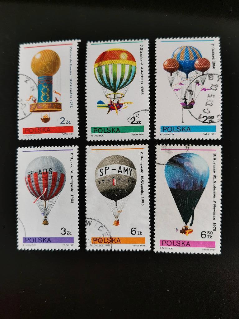 Polen 1981 - luchtballons, Ophalen of Verzenden, Polen, Gestempeld