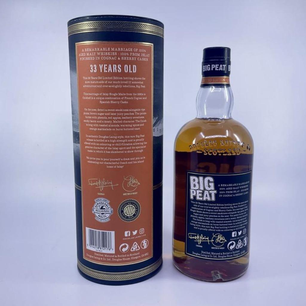 Big Peat 1985 Small Batch 33 Year Old, Verzamelen, Overige gebieden, Overige typen, Nieuw, Ophalen of Verzenden