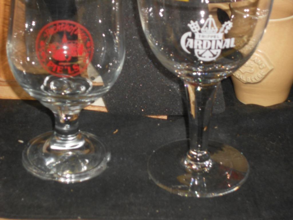 Bierglazen.Cardinal.Pachthof Bier.Pie'ls.Kruger.Cristal.D 18, Verzamelen, Ophalen of Verzenden, Zo goed als nieuw, Glas of Glazen