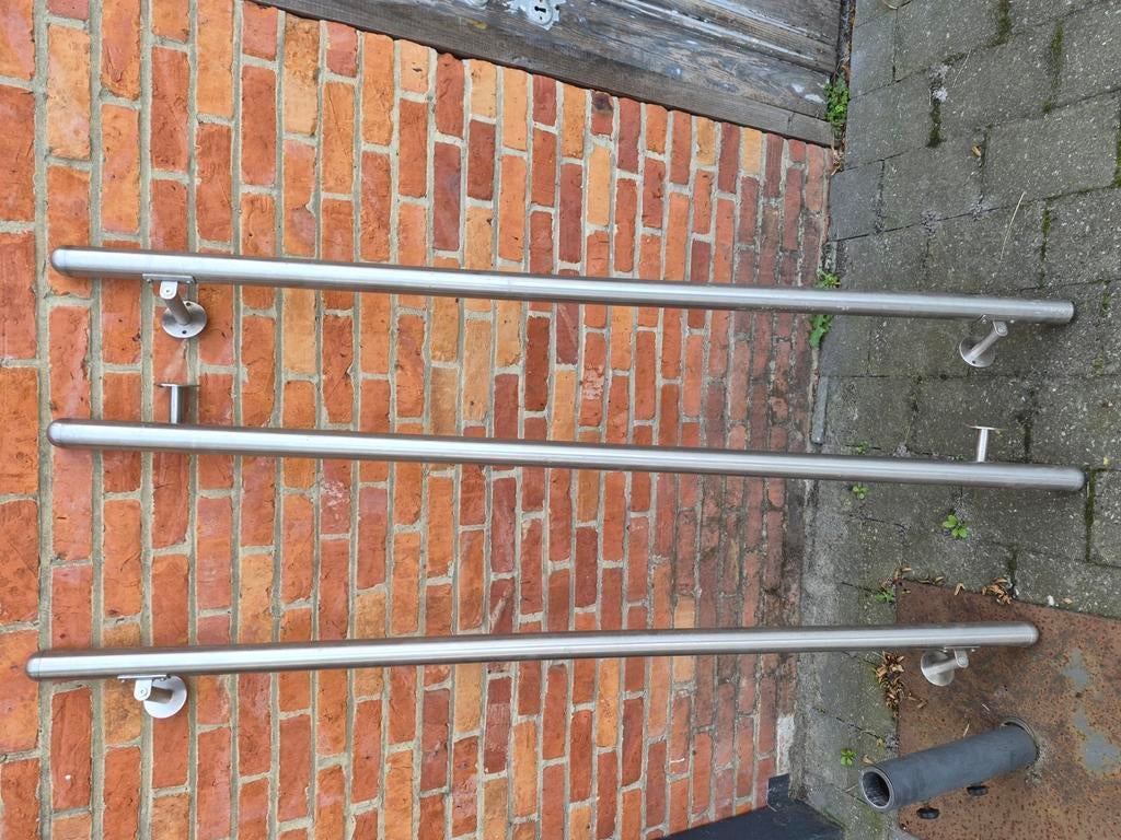 Trap leuning in inox of raam leuning, Ophalen, Zo goed als nieuw