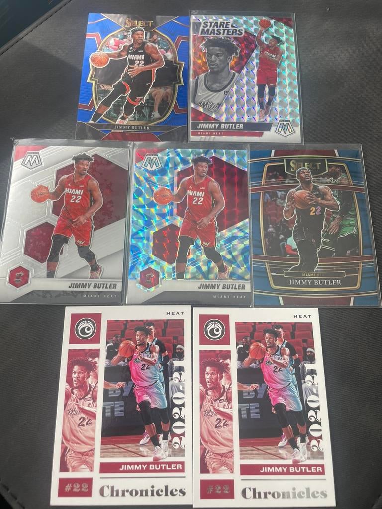7 Jimmy Butler kaarten, Ophalen of Verzenden, Nieuw, Meerdere plaatjes