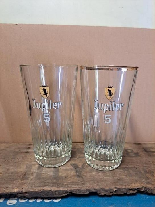 2 verres Jupiler 5 33cl, Ophalen of Verzenden, Zo goed als nieuw