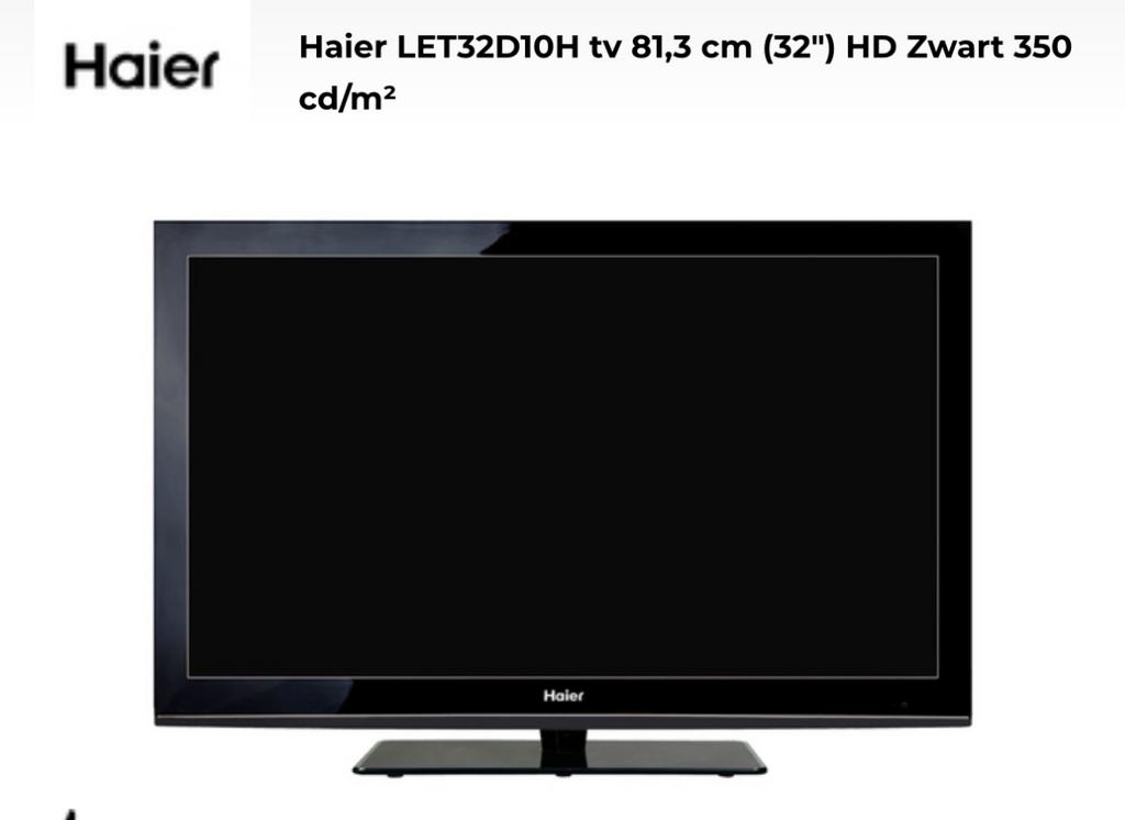 Slanke Haier 32 inch tv in uitstekende staat LET32D10H, Enlèvement, Comme neuf, LED