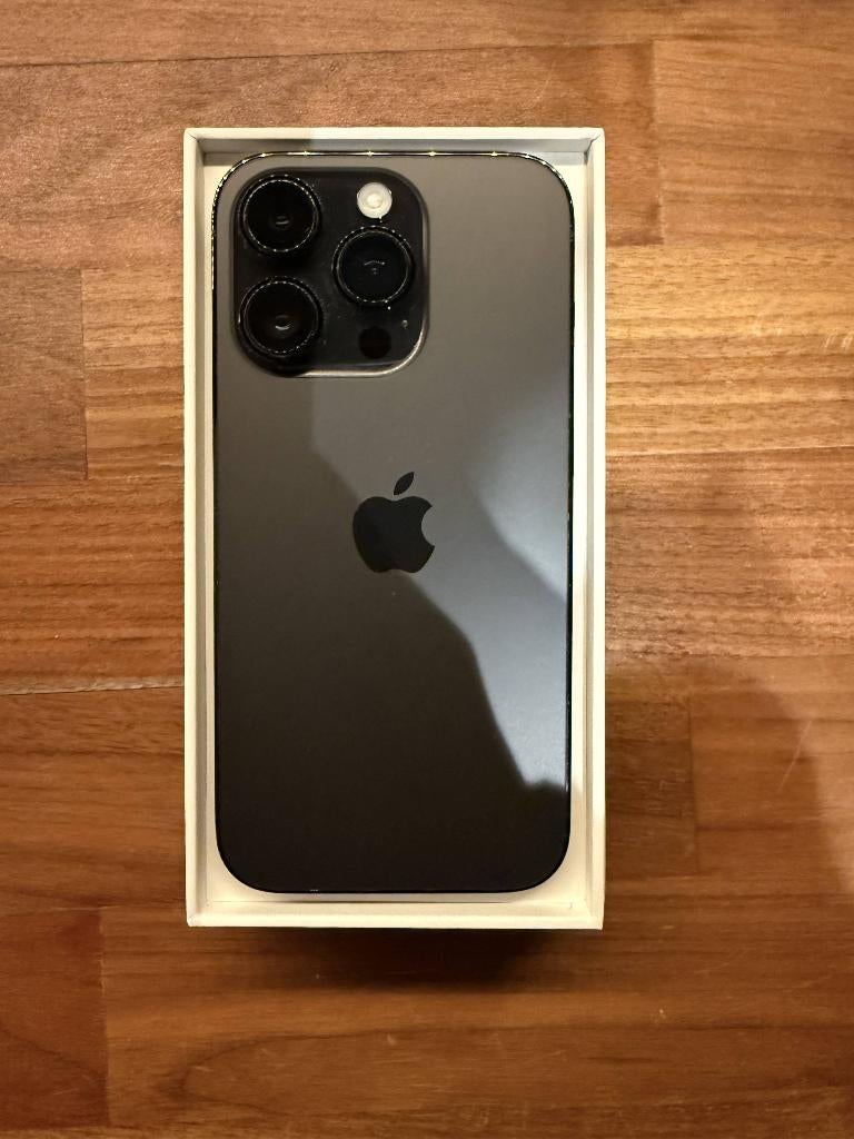 Iphone 14 Pro 256GB - zwart, Télécoms, Téléphonie mobile | Apple iPhone, Comme neuf, 256 GB, Sans abonnement, Avec simlock (verrouillage SIM)