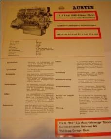 Austin 5,1/5,7 liter diesel engine 1962 Brochure Catalogue, Envoi, Utilisé, Autres marques