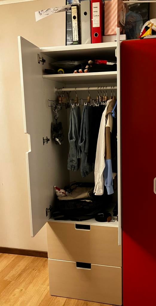 Armoire avec penderie IKEA, Avec espace de penderie, Comme neuf, 50 à 100 cm, 50 à 75 cm