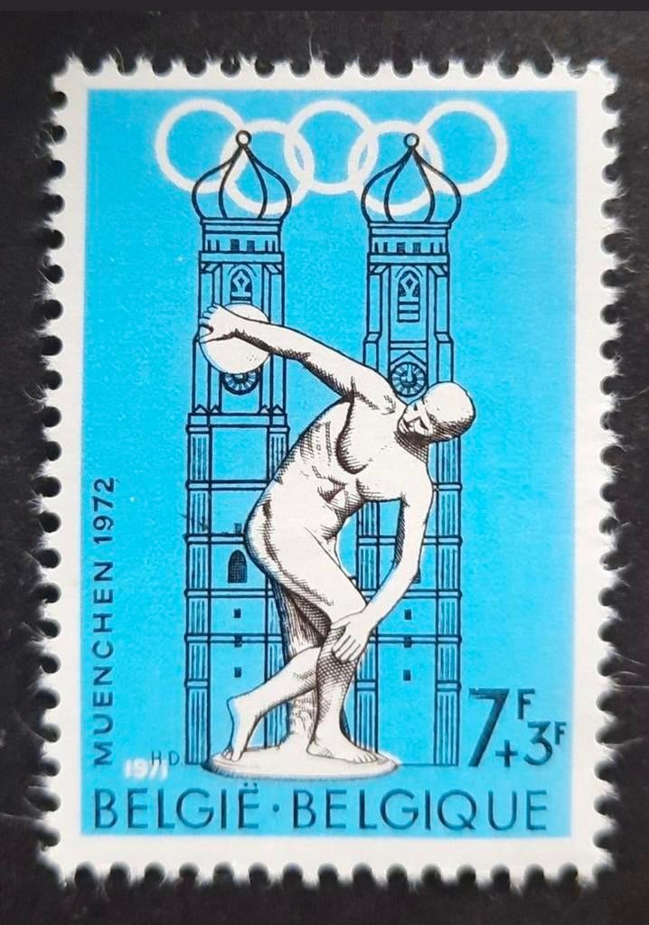 Belgique : COB 1590 ** Jeux olympiques de 1971., Sans timbre, Neuf, Enlèvement ou Envoi, Non oblitéré