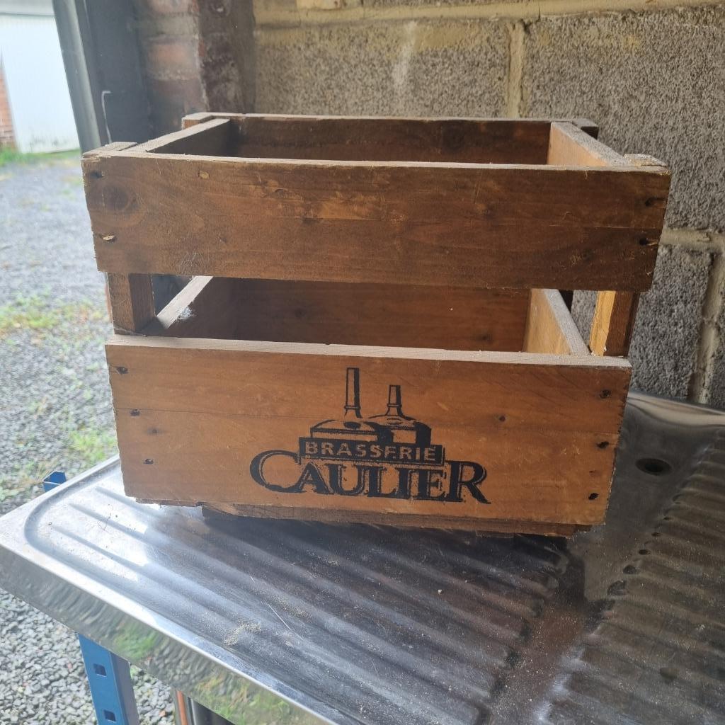 Bac de bière Brasserie Caulier (modèle 2), Collections, Enlèvement ou Envoi, Utilisé, Bouteille(s), Autres marques