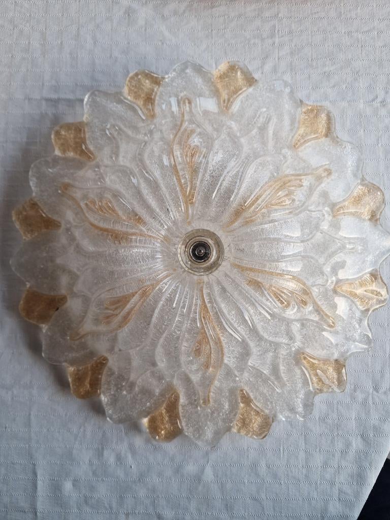 Plafonnier/plafondlamp Murano stijl Rugiada, Huis en Inrichting, Ophalen, Zo goed als nieuw
