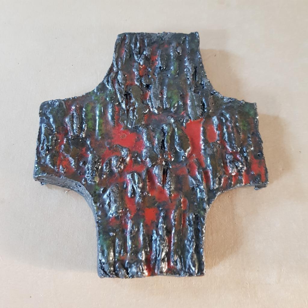 Keramiek kruisje, Antiek en Kunst, Ophalen of Verzenden