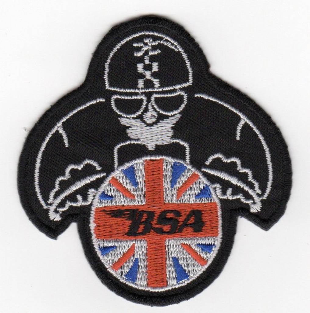 Écusson BSA Rider Café Racer, 75 x 80 mm, Enlèvement ou Envoi, Neuf