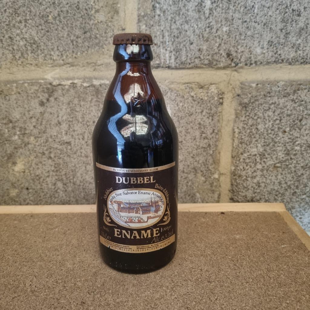 Bouteille de bière Dubbel Ename (modèle 2), Ophalen of Verzenden, Gebruikt, Flesje(s), Overige merken