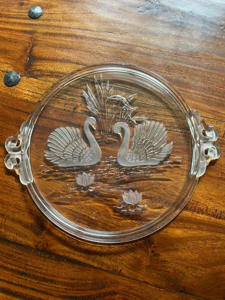 Plat vintage walther en verre ..faire offre, Enlèvement ou Envoi