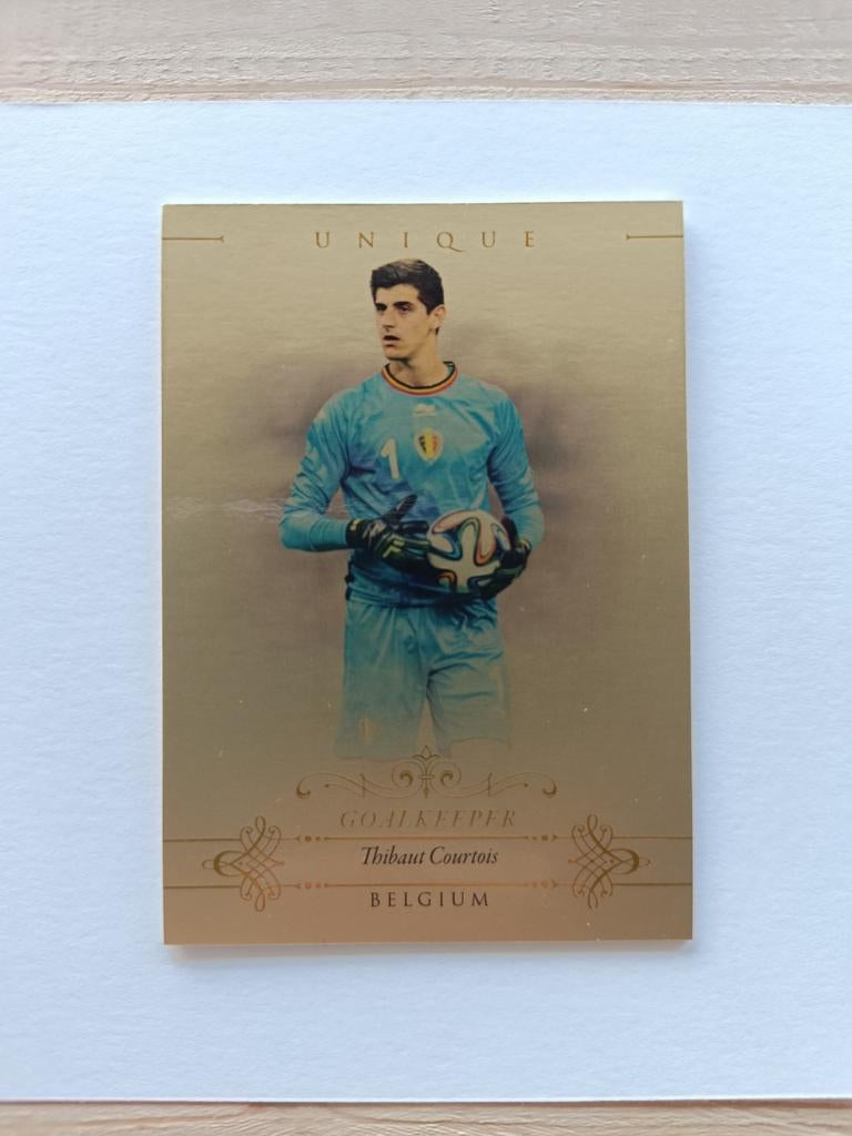 Thibaut Courtois Futera unieke kaart 2015, Verzamelen, Ophalen of Verzenden, Zo goed als nieuw