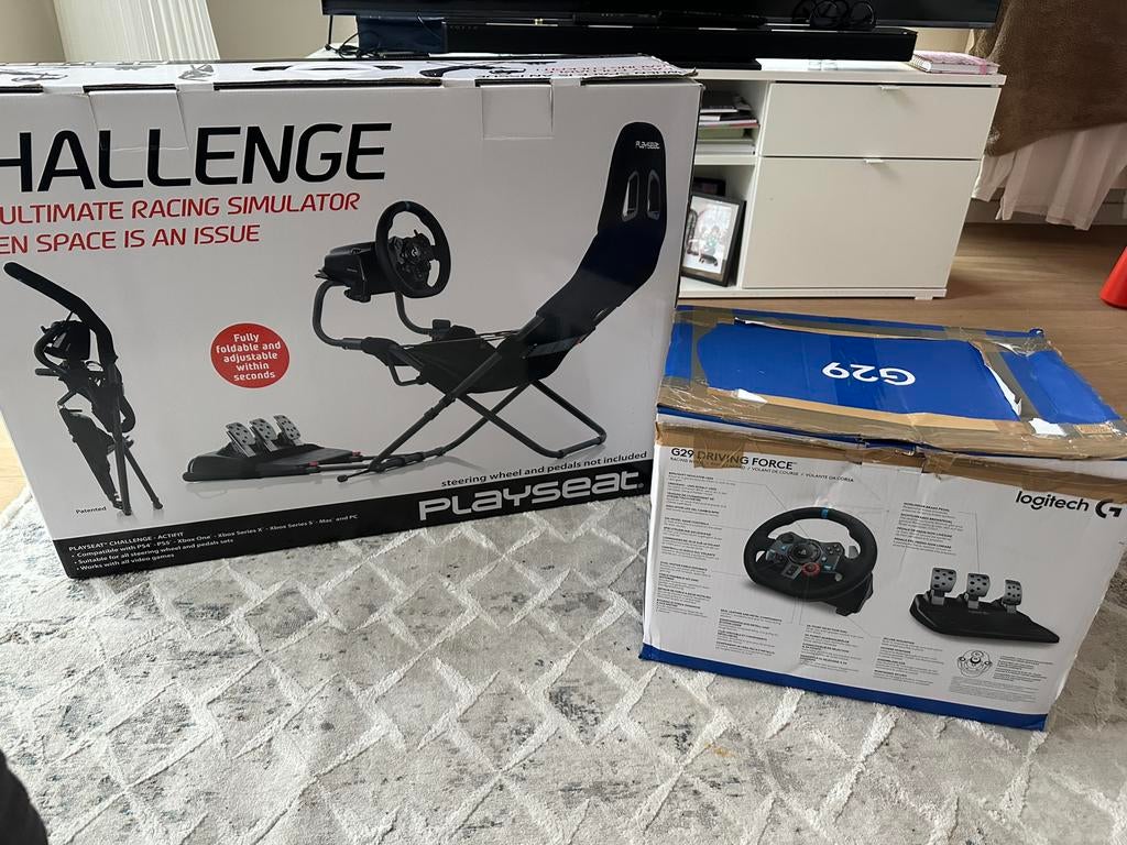 Logitech g29 + Playseat, Ophalen, Zo goed als nieuw, PlayStation 4