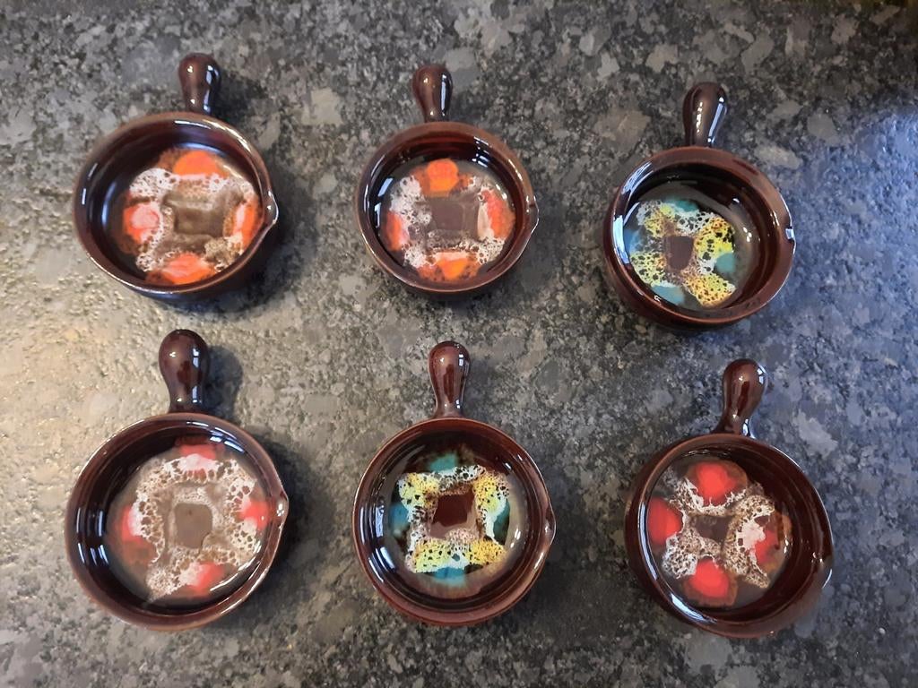 6 ravissants caquelons Vallauris, Enlèvement ou Envoi